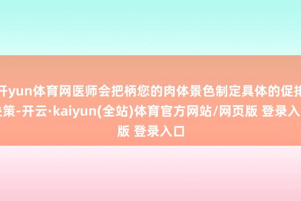 开yun体育网医师会把柄您的肉体景色制定具体的促排决策-开云·kaiyun(全站)体育官方网站/网页版 登录入口